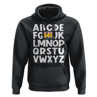 Funny Pre K Kindergarten Hoodie Hi Alphabet Back To School Teachers Pencil - Wonder Print Shop