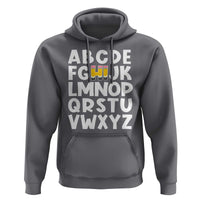 Funny Pre K Kindergarten Hoodie Hi Alphabet Back To School Teachers Pencil - Wonder Print Shop
