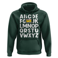 Funny Pre K Kindergarten Hoodie Hi Alphabet Back To School Teachers Pencil - Wonder Print Shop