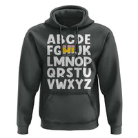 Funny Pre K Kindergarten Hoodie Hi Alphabet Back To School Teachers Pencil - Wonder Print Shop