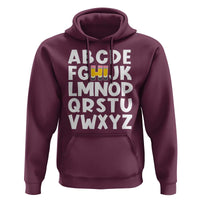 Funny Pre K Kindergarten Hoodie Hi Alphabet Back To School Teachers Pencil - Wonder Print Shop
