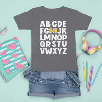 Funny Pre K Kindergarten T Shirt For Kid Hi Alphabet Back To School Teachers Pencil - Wonder Print Shop