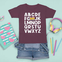 Funny Pre K Kindergarten T Shirt For Kid Hi Alphabet Back To School Teachers Pencil - Wonder Print Shop