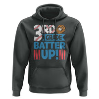 Back To School Baseball Hoodie 3RD Grade Batter Up Glove Bat Ball - Wonder Print Shop