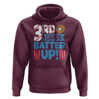 Back To School Baseball Hoodie 3RD Grade Batter Up Glove Bat Ball - Wonder Print Shop