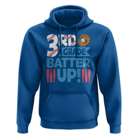 Back To School Baseball Hoodie 3RD Grade Batter Up Glove Bat Ball - Wonder Print Shop