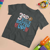 Back To School Baseball T Shirt For Kid 3RD Grade Batter Up Glove Bat Ball - Wonder Print Shop