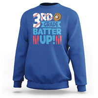 Back To School Baseball Sweatshirt 3RD Grade Batter Up Glove Bat Ball - Wonder Print Shop