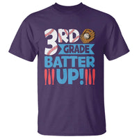 Back To School Baseball T Shirt 3RD Grade Batter Up Glove Bat Ball - Wonder Print Shop