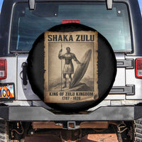 Shaka Zulu Spare Tire Cover King of Zulu Kingdom Indigenous African Tribe
