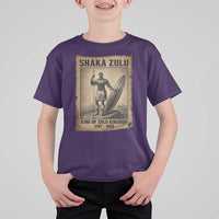 Shaka Zulu T Shirt For Kid King of Zulu Kingdom Indigenous African Tribe