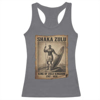 Shaka Zulu Racerback Tank Top King of Zulu Kingdom Indigenous African Tribe