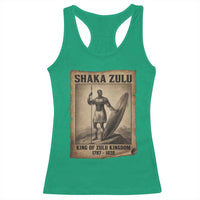 Shaka Zulu Racerback Tank Top King of Zulu Kingdom Indigenous African Tribe