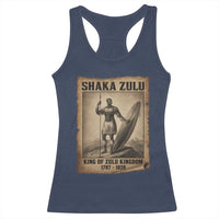 Shaka Zulu Racerback Tank Top King of Zulu Kingdom Indigenous African Tribe