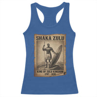 Shaka Zulu Racerback Tank Top King of Zulu Kingdom Indigenous African Tribe