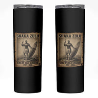 Shaka Zulu Skinny Tumbler King of Zulu Kingdom Indigenous African Tribe