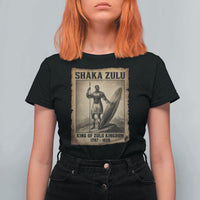 Shaka Zulu T Shirt For Women King of Zulu Kingdom Indigenous African Tribe