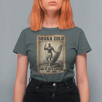 Shaka Zulu T Shirt For Women King of Zulu Kingdom Indigenous African Tribe
