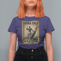 Shaka Zulu T Shirt For Women King of Zulu Kingdom Indigenous African Tribe