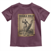 Shaka Zulu Toddler T Shirt King of Zulu Kingdom Indigenous African Tribe