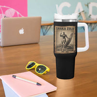Shaka Zulu Tumbler With Handle King of Zulu Kingdom Indigenous African Tribe