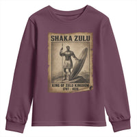 Shaka Zulu Youth Sweatshirt King of Zulu Kingdom Indigenous African Tribe