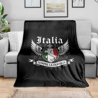Italy Italia Sempre La Famiglia Throw Blanket Family Is Everything Italian Saying - Wonder Print Shop