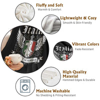 Italy Italia Sempre La Famiglia Throw Blanket Family Is Everything Italian Saying - Wonder Print Shop