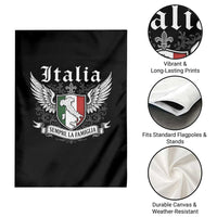 Italy Italia Sempre La Famiglia Garden Flag Family Is Everything Italian Saying - Wonder Print Shop