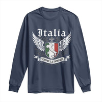 Italy Italia Sempre La Famiglia Long Sleeve Shirt Family Is Everything Italian Saying - Wonder Print Shop
