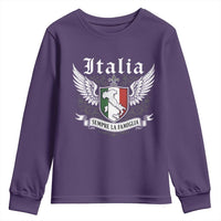 Italy Italia Sempre La Famiglia Youth Sweatshirt Family Is Everything Italian Saying - Wonder Print Shop