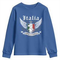 Italy Italia Sempre La Famiglia Youth Sweatshirt Family Is Everything Italian Saying - Wonder Print Shop