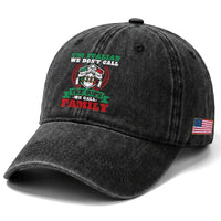 Funny I'm Italian We Don't Call The Cops We Call Family Washed Cotton Baseball Cap Sicilian Mafia