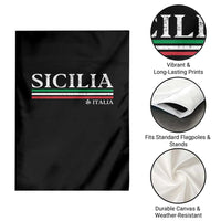 Sicily Sicilian Italian Flag Souvenirs Medusa Garden Flag - Wonder Print Shop