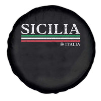 Sicily Sicilian Italian Flag Souvenirs Medusa Spare Tire Cover - Wonder Print Shop