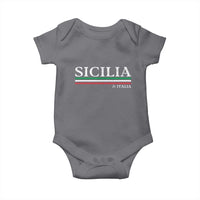 Sicily Sicilian Italian Flag Souvenirs Medusa Baby Onesie - Wonder Print Shop