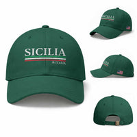 Sicily Sicilian Italian Flag Souvenirs Medusa Baseball Cap