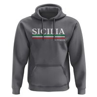 Sicily Sicilian Italian Flag Souvenirs Medusa Hoodie - Wonder Print Shop
