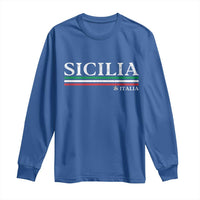 Sicily Sicilian Italian Flag Souvenirs Medusa Long Sleeve Shirt - Wonder Print Shop