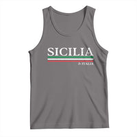 Sicily Sicilian Italian Flag Souvenirs Medusa Tank Top - Wonder Print Shop