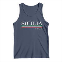 Sicily Sicilian Italian Flag Souvenirs Medusa Tank Top - Wonder Print Shop