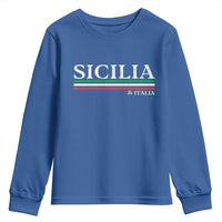 Sicily Sicilian Italian Flag Souvenirs Medusa Youth Sweatshirt - Wonder Print Shop