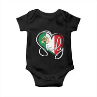 Sicily Palermo Italy Medusa Sicilia Heart Italian Flag Baby Onesie - Wonder Print Shop