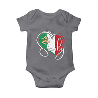 Sicily Palermo Italy Medusa Sicilia Heart Italian Flag Baby Onesie - Wonder Print Shop