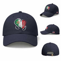Sicily Palermo Italy Medusa Sicilia Heart Italian Flag Baseball Cap