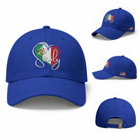 Sicily Palermo Italy Medusa Sicilia Heart Italian Flag Baseball Cap