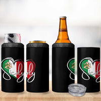 Sicily Palermo Italy Medusa Sicilia Heart Italian Flag 4 in 1 Can Cooler Tumbler - Wonder Print Shop