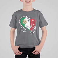 Sicily Palermo Italy Medusa Sicilia Heart Italian Flag T Shirt For Kid - Wonder Print Shop