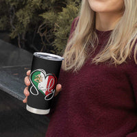 Sicily Palermo Italy Medusa Sicilia Heart Italian Flag Tumbler Cup - Wonder Print Shop