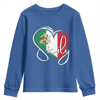 Sicily Palermo Italy Medusa Sicilia Heart Italian Flag Youth Sweatshirt - Wonder Print Shop